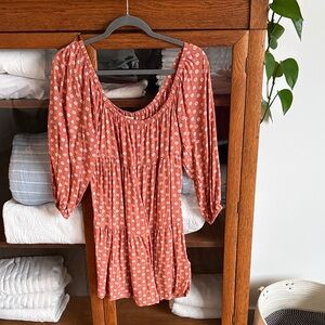 Billabong Terracotta Floral Mini Dress